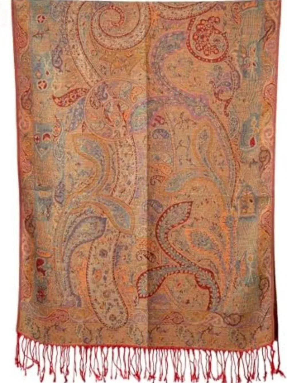 Elegant Big Paisley Pashmina Shawl Wrap - Versatile Scarf for Weddings & Daily